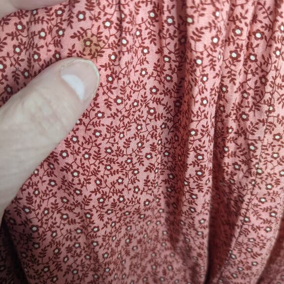Vintage 60s 70s Martha of Taos Calico Broomstick Skirt Boho Prairie Cottagecore - Picture 9 of 13